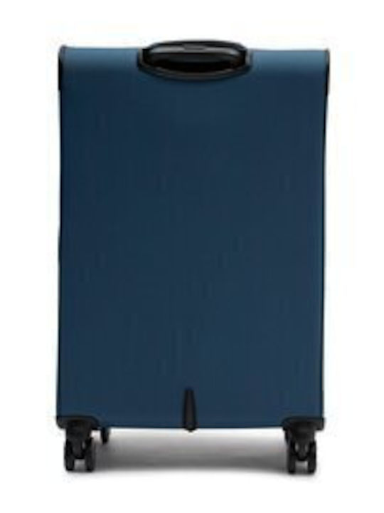 Travelite Skaii Medium Fabric Suitcase Blue with 4 Wheels Height 67cm