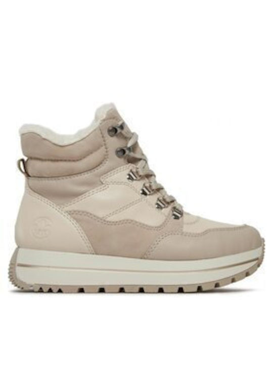 Rieker Leder Damen Chelsea Stiefeletten Beige