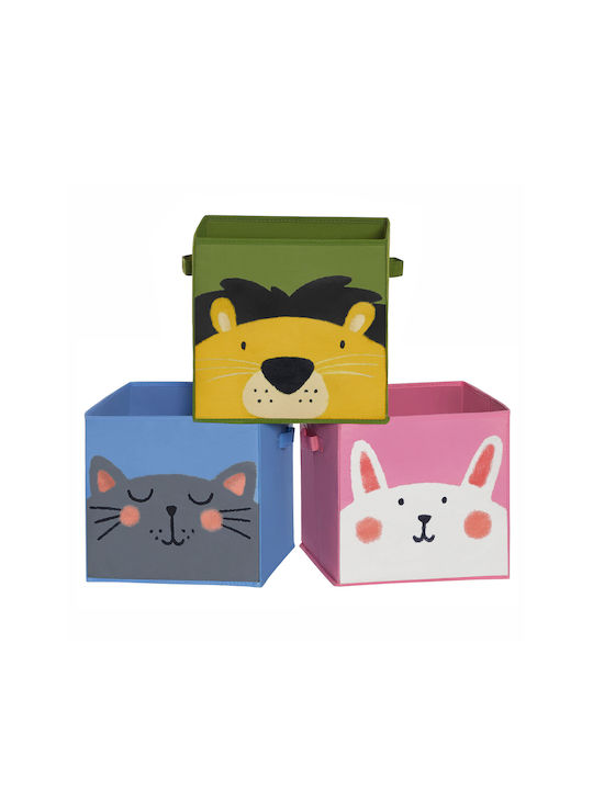 Songmics din Țesătură Box Set Multicolor 30x30x30cm 3buc