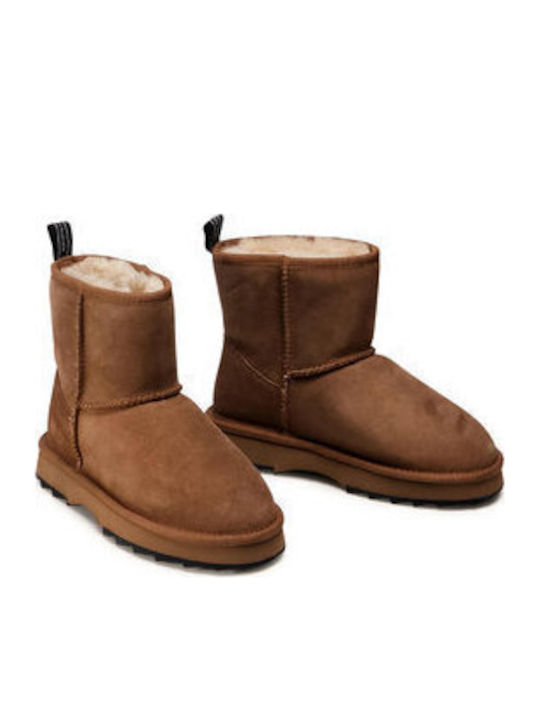 Sharky Mini Wildleder Stiefeletten Damen Braun