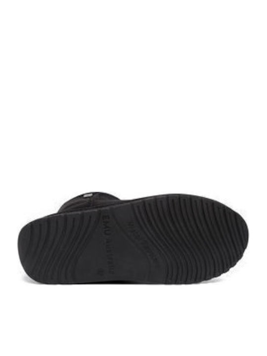 Wildleder Stiefeletten Damen Schwarz