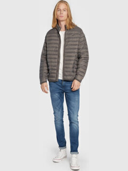 Зимно Мъжко Яке Puffer Сиво
