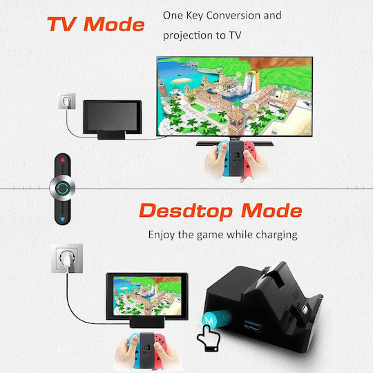 Hd Adapter Controller-Ladestation Schalter Schwarz