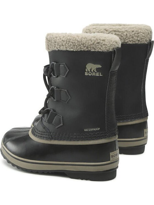 Yoot Pac Kinder-Schneestiefel mit Schnürsenkeln Schwarze