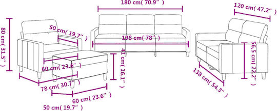 Set de Sufragerie 3 Scaune & 2 Scaune & Fotoliu & Scaun & Taburet Bordeaux