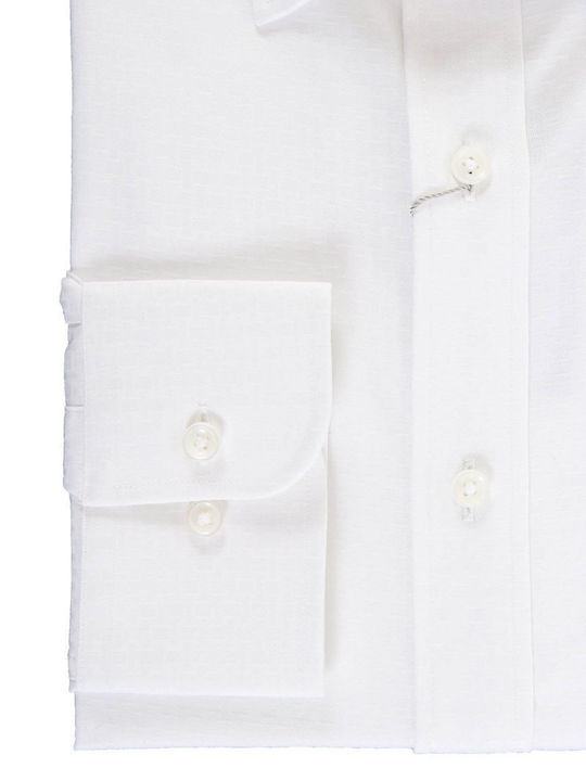 Michael Kors Men's Shirt Long Sleeve Cotton White