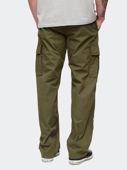 Trousers Cargo in Baggy Line Green