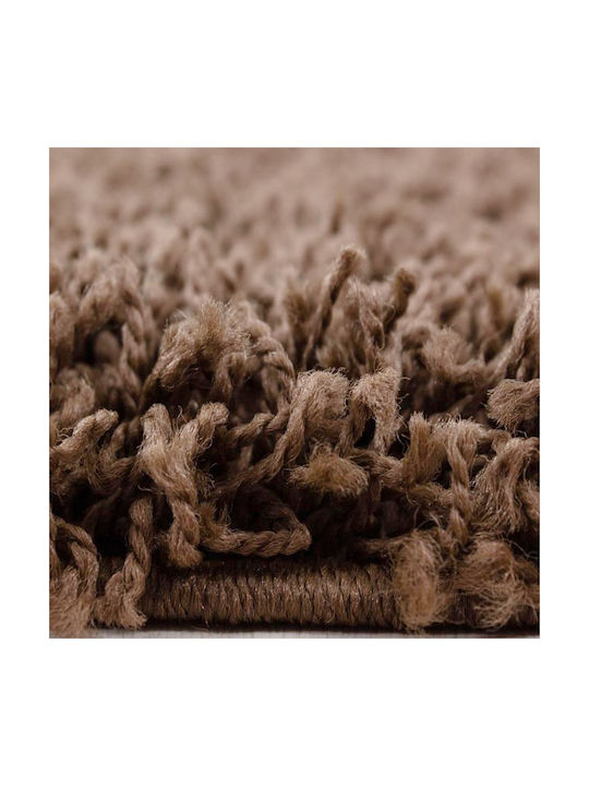 Lanoso 5500b Χαλί Διάδρομος Shaggy Dark Brown 80x150cm