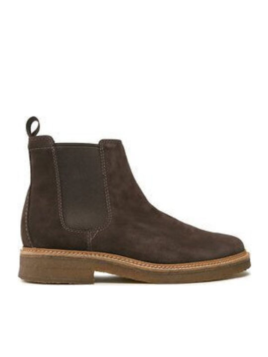 Clarkdale Suede Καφέ Ανδρικά Chelsea Μποτάκια