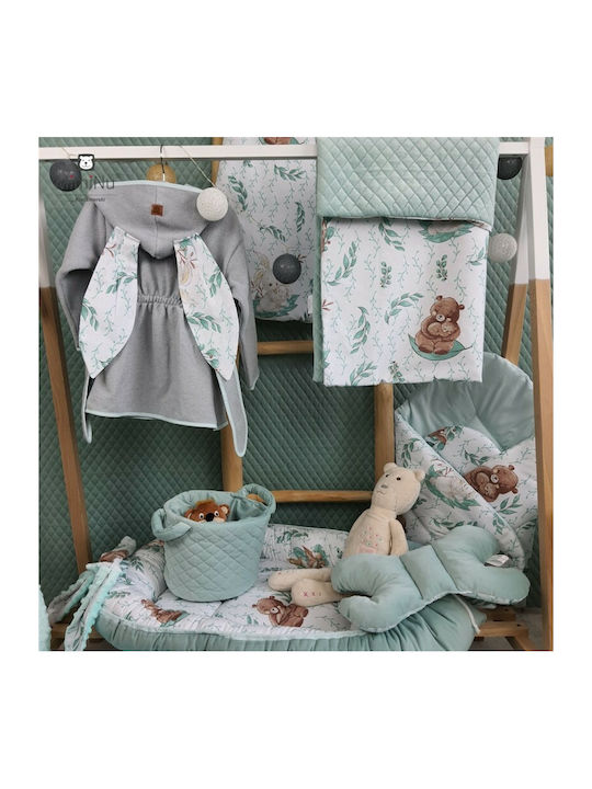 MimiNu Decke Wickeltücher für Kinderzimmer Beige Natural 100x75cm