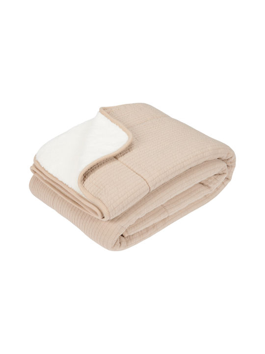 Little Dutch Blanket Nursery Swaddling Blankets Pure Beige Beige 100x70cm