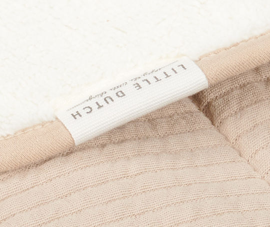Little Dutch Blanket Nursery Swaddling Blankets Pure Beige Beige 100x70cm