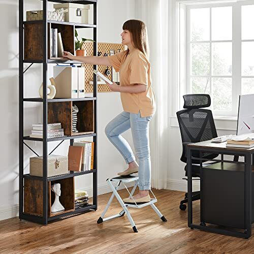 Songmics Trittleiter Eisen 2 Stufen 20cm