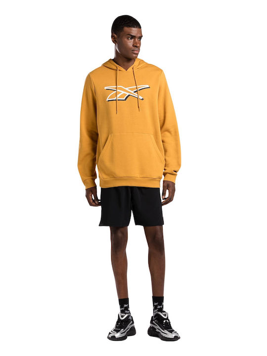 Reebok Identity Φούτερ Gold με Κουκούλα