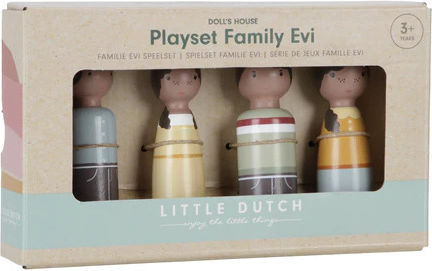 Little Dutch Set păpuși din lemn pentru căsuță de păpuși