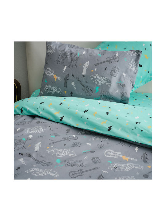 Vesta Home Kids Duvet Double Sided Single Rock Gray 160x230cm