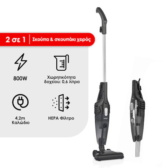 Zilan Verticla Floria Прахосмукачка 2 в 1 Stick & Ръчна Черна