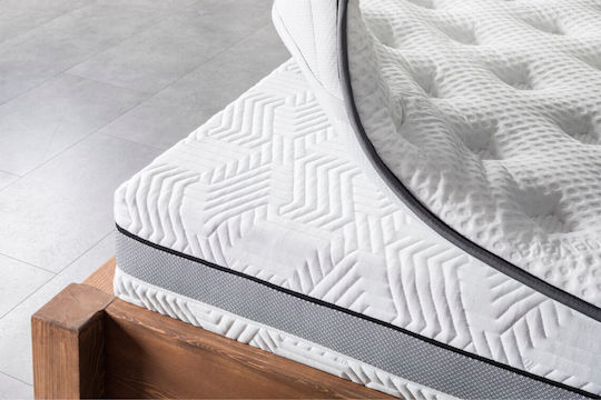 Como felt & wadding producers Topper Hard Comfort Dublu Spumă Impregnat cu Aloe Vera & Benzi Elastice de Fixare 140x190x7buc