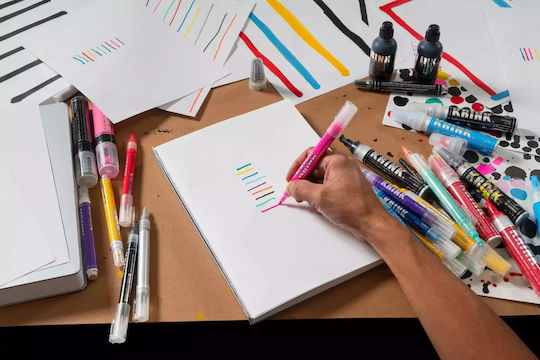 Krink Marker 3mm Red 1buc