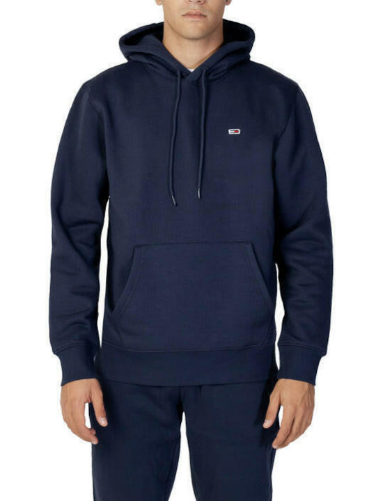 Tommy Hilfiger Men's Sweatshirt with Hood and Pockets Black