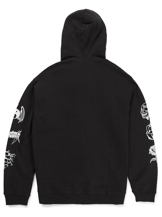 Volcom Po Men's Sweatshirt with Hood Black