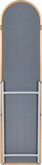 HomeMarkt Joely Oglindă De Podea Arcuită Cu Cadru Din Aluminiu Aurit 160x40cm