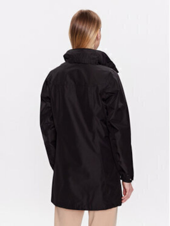 Aden Kurz Damen Puffer Jacke Wasserdicht für Winter Schwarz