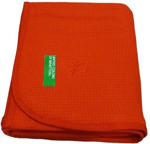 Benetton Pe.b 004 Pătură Piqué Simplă 160x240 cm Galbenă