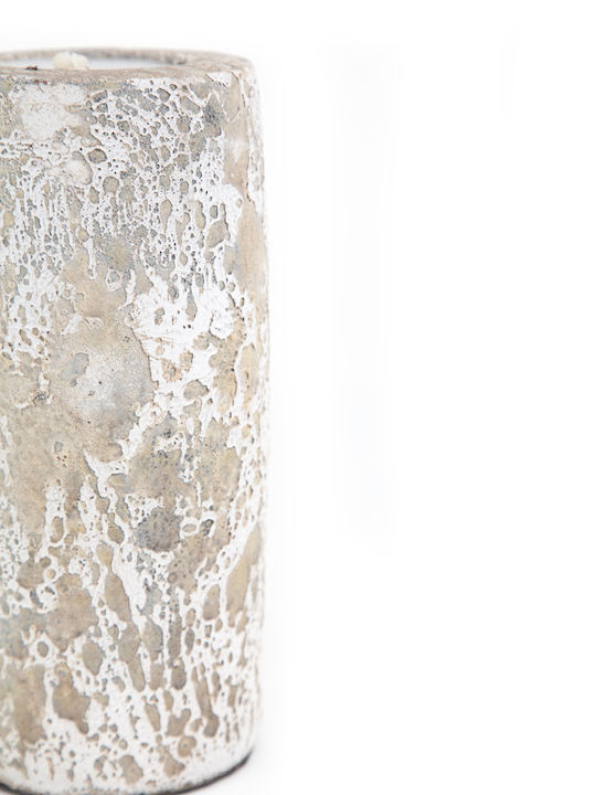 Soulworks Candle Holder Ceramic in White Color 11x11x20cm 1pcs