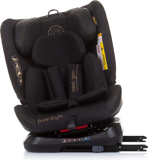 Chipolino Next Gen Детско Столче за Кола i-Размер с Isofix Ebony