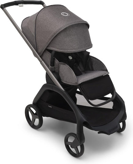 Bugaboo Dragonfly Ρυθμιζόμενο Καρότσι Μωρού Kατάλληλο για 6+ Mηνών Graphite - Grey Melange
