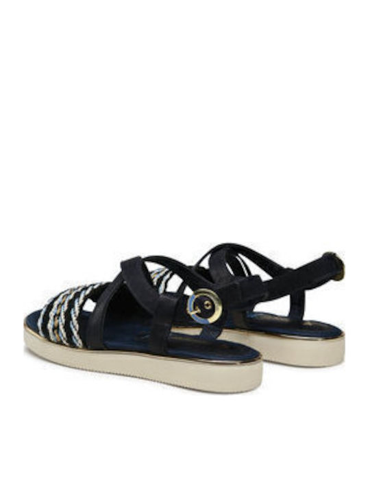 Tais Women's Flat Sandals in Navy Blue Color