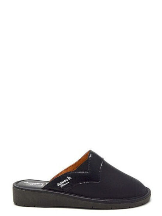 Leder Flache Sandalen für Damen in Schwarz Farbe