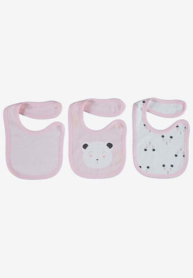 Bib Fabric with Button Multicolored 3pcs