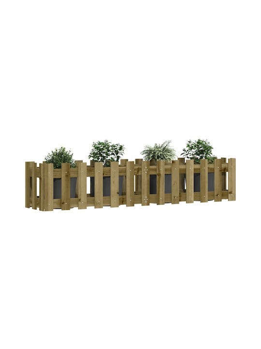 vidaXL Ζαρντινιέρα Ξύλινη Ροζ 150x30x30εκ.