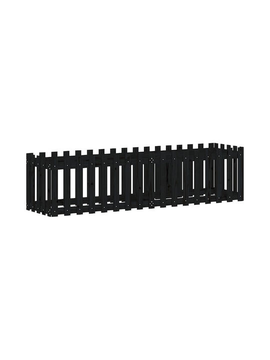 vidaXL Planter Box Lemn Întuneric 200x50x50cm.