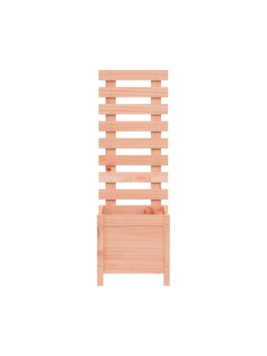 vidaXL Масивно дърво Кутия за саксии Дърво Син 39x39.5x114см.