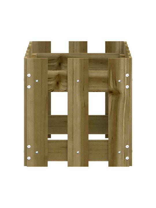 vidaXL Planter Box Wooden Beige 60x30x30cm.