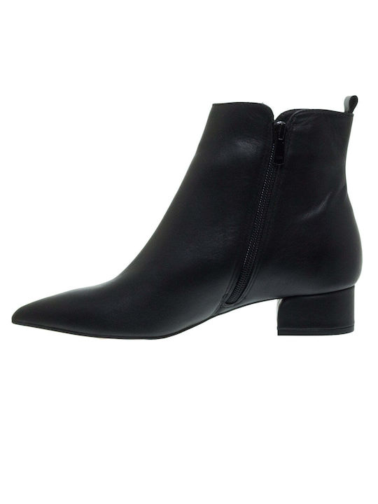 Mourtzi Leather Women's Ankle Boots Black