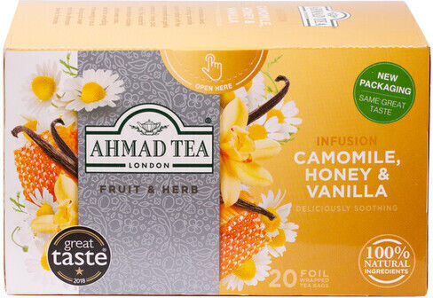 Ahmad Tea Чай 20 Чанти 30гр 1бр с Аромат Лайка, мед и ванилия