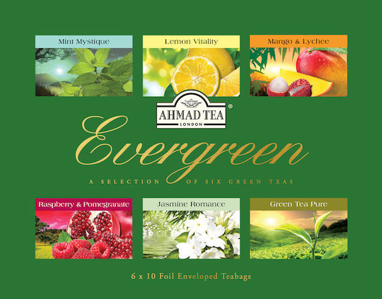 Ahmad Tea Ceai Evergreen 10 Pungi 6buc