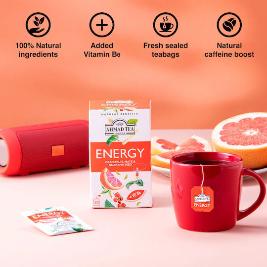 Ahmad Tea Μάτε Τσάι Energy 20 Φακελάκια
