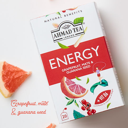 Ahmad Tea Μάτε Τσάι Energy 20 Φακελάκια