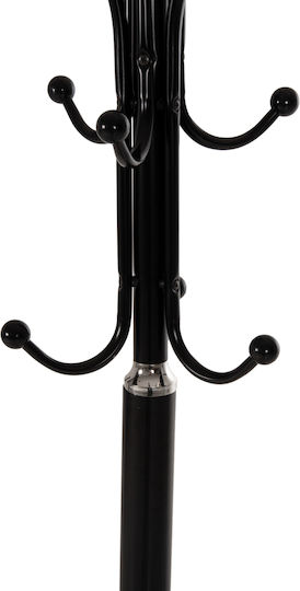 HomeMarkt Cuiere de podea Metal Negru 37x37x180cm