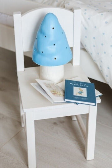 Egmont Led Kids Decorative Lamp Mushroom Blue 15x15x28εκ.