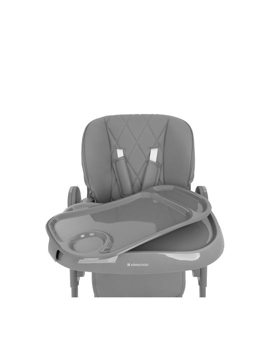 Kikka Boo Comfy Αναδιπλούμενο Καρεκλάκι Φαγητού με Ρυθμιζόμενο Ύψος Γκρι