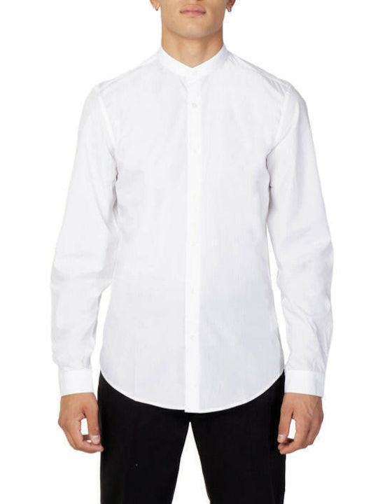 Antony Morato Shirt Men's Shirt Long Sleeve Cotton White