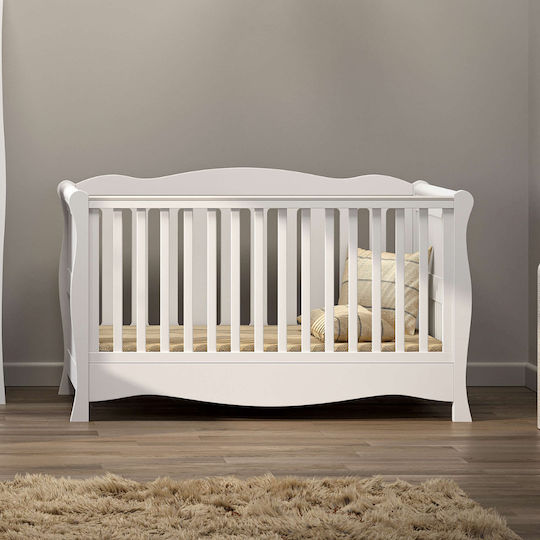 Casababy Πολυμορφική Κούνια Oxford Λευκή με Στρώμα