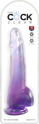 Pipedream Dildo mit Hoden und Saugnapf Lila 25cm