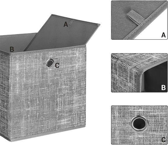 Songmics Papier Aufbewahrungsbox Gray 6Stück